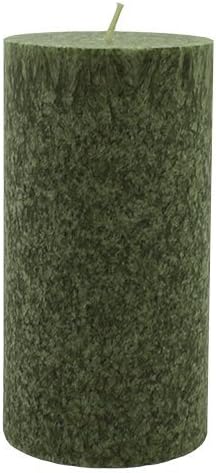 Scented candle, plant, organic natural wax, candle, cream, 7.5 cm x 10 cm, 60 hours of burning time, candle Natural scented pillar candle, ocean breeze., dark green, 7,5 x 19 cm