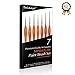 Detail Paint Brush Set, Artist Paint Brushes Painting for Art Painting, Watercolor, Oil, Miniatures, Acrylic - Triangular Wooden Handle - 7 Sizes