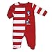 Bumkins Baby Footed Sleeper, Dr. Seuss, Red Stripe, 6 Months