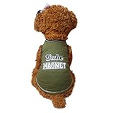 Mikey Store Pet Dog Cat Clothes Cute Panda Puppy Apparel Winter Warm Outwear Coat (Dark Green, XS)