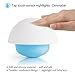 Veesee Portable Dimmable Mushroom Colorful Night Light Include USB Cable Tap Sensor Three Modes Softlight Nightlights for Children Nursery Outdoor Camping (Blue)