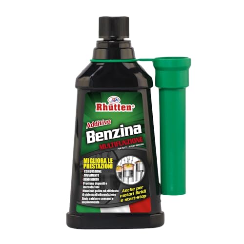 Rhutten, Additivo Benzina Multifunzione, Monodose Superconcentrata, Migliora le Prestazioni, Riduce Consumi, 150ml
