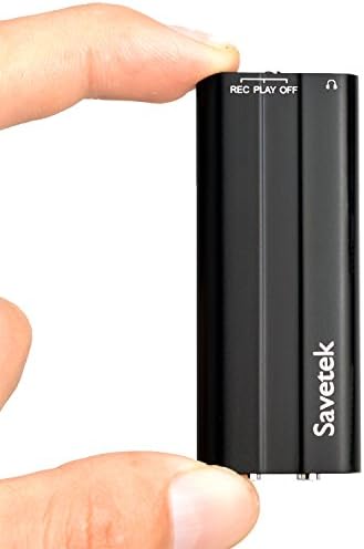 Savetek Mini USB Pen 8GB Voice Activated Digital Audio Voice Recorder with Cilp Mp3 Player Non-Stop 50hours Recording 192kbps Magnetic Adsorption