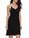 GYS Women's Bamboo Viscose Full Slips for Under Dresses Soft Adjustable Spaghetti Straps Cami Slip Dress