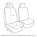Elantrip 2 PC Waterproof Neoprene Front Seat Covers Universal Fit Car Seat Protector Airbag Compatible for Auto SUV Truck Van Black