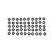 TYPHEERX 50pcs RC rubber ring washer is used For RC F3 F4 F7 flight controller M3 Damping pad (black)