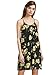 ROMWE Women's Summer Sundress Sleeveless Floral Print Chiffon Dress