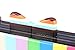 Women Acrylic Clutch Purses Rainbow Pattern with Chain Strap Striped Desiger