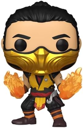 Pop! Jogos: MK1- Scorpion - Franquia de Jogos Mortal Kombat - Figura de Vinil de Coleção - Ideia de Presente - Merchandising Oficial - Brinquedos para Crianças e Adultos - Fãs de Videojogos