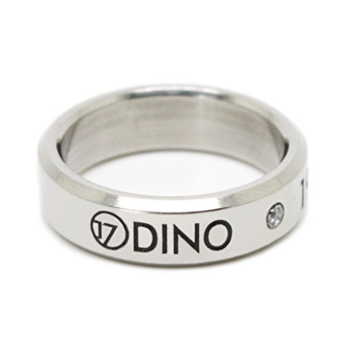 Fanstown Seventeen Kpop Titanium Birthday Ring Necklace with lomo Cards