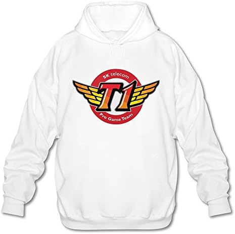 Comfortable Korea SKT T1 Esports Team Logo White Sweatshirt For Man