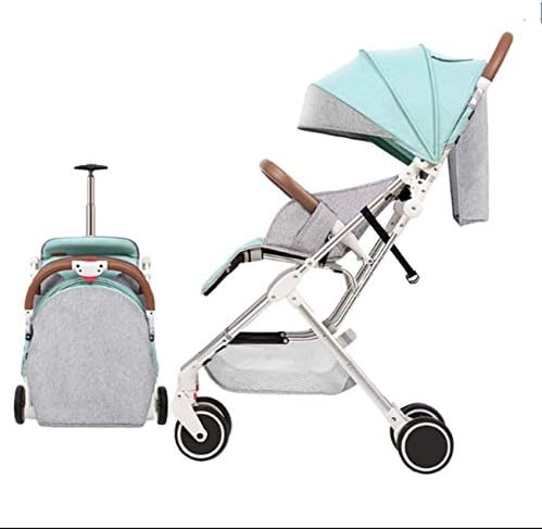 HGYG Baby Stroller Ultralight Portable Stroller Can sit and Lie Down Easy Folding Children's cart Baby Trolley Can be on The Plane