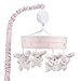 Lambs & Ivy Confetti Heart/Bunny Musical Mobile, Pink/Gold
