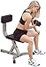 Body-Solid (GST20B) Utility Stool for Seated Curls with Dumbbells and Barbells, Home and Commercial Gym, Grey/Black