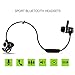 Magnetic Wireless Bluetooth Headphones, Stereo and Bass Earphones with Microphone for Running,Sweatproof Earbuds with Volume Control,Noise Cancelling - Black