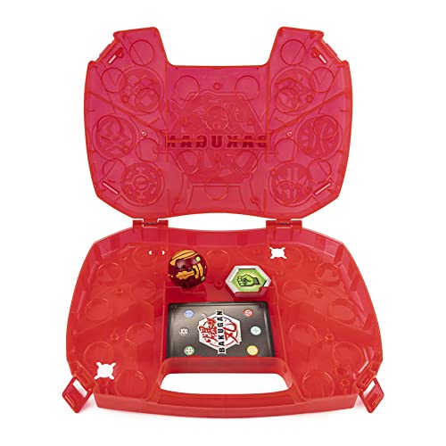thumbnail image 2 of Bakugan Baku-Storage Case - Red Collectible Creature Carrier With Dragonoid 2 of 13