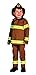 Aeromax Jr. Fire Fighter Suit with Helmet, Size 4/6 - Tan