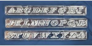 Windsor Script Uppercase Letters Clickstix Cutter