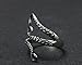 Most Beloved Vintage Titanium Steel Octopus Tentacles Black S-Shaped One Size Opening Ring