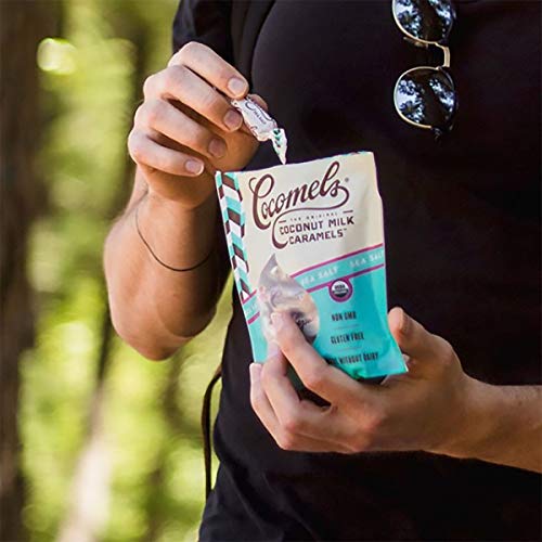 Cocomels Sea Salt Coconut Milk Caramels Organic Vegan Candy, Sea Salt Flavor, Pack of 3