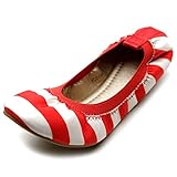Ollio Women's Ballet Shoe Comfort Cute Multi Color Flat