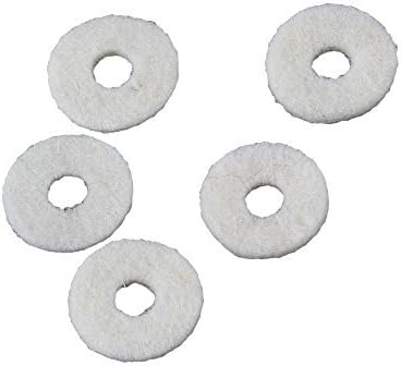 Yibuy 12mm Beige Color Piano Keyboard Felt Balance Washer Keyboard Balance Pack of 90