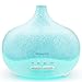 Essential Oil Diffuser 300ml Aroma Essential Oil Mist Humidifier and Waterless Auto Shut-Off for Home Office Bedroom Room Yoga Night Light(28White)