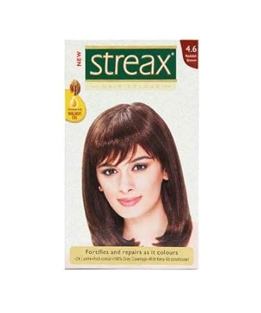 Amazon Com Streax Reddish Brown Hair Colour No 4 6 50 Ml