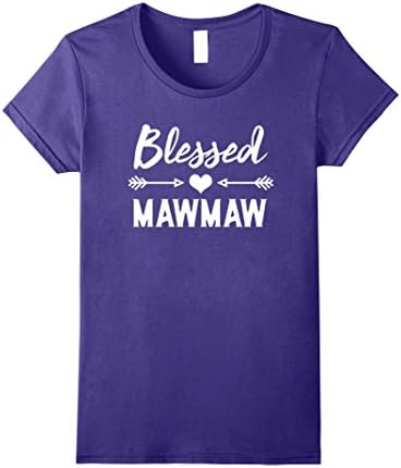 Women's MawMaw grandmother T-Shirt Blessed MawMaw XL Purple