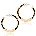 XOCARTIGE Hoop Earrings for Women Statement Resin Acrylic Earrings Mottled Circle Dangle Earrings Bohemia Stud Earring for Girls