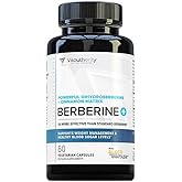 Berberine Supplement Ceylon Cinnamon Supplements Capsules | High Absorption Dihydroberberine, Cinnamon for Balance and Support | Vegan & Gluten Free Powerful AMPk Activator & Antioxidant | 30 Servings