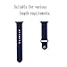 Apple Watch Band - e6Hope Soft Silicone Replacement iWatch Strap for Apple Watch Series 1,Series 2 (Midnight blue, 38mm - S/M)