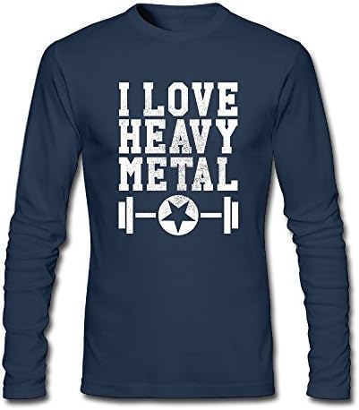 I Love Heavy Metal Mens Long Sleeve Tee Shirt
