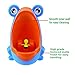 BIGOCT Frog Boys Potty Training Urinal with Whirling Target, Blue