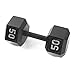 CAP Barbell Cast Iron Hex Dumbbell, Black, Single, 50 lb