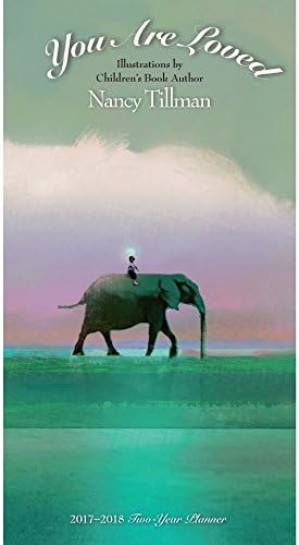 2017-2018 "Your Are Loved" Nancy Tillman TWO Year Checkbook Size Pocket Planner