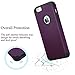 Ailun Phone Case Compatible with iPhone 5s iPhone Se iPhone 5 Soft Interior Silicone Bumper Hard Shell Solid PC Back Shock Absorption Skid Proof Anti Scratch Hybrid Dual Layer Slim Cover Purple