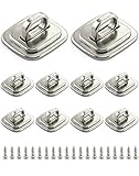 QWORK Laptop Cable Lock Anchor, 10 Pack Steel Desk