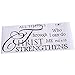 GUAngqi I Can Do All Things Through Christ Who Strengthens Me Wall Art Vinyl Decal