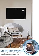 Devola 1.5kW Wifi Smart Glass Panel Heater Black DVPW1500B Lot 20 view 6