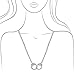 Spinningdaisy Silver Plated Lockable Handcuffs Necklace