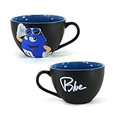 M&Ms Cappuccino Hot Chocolate Ceramic Mug Bowl (Almond Blue)