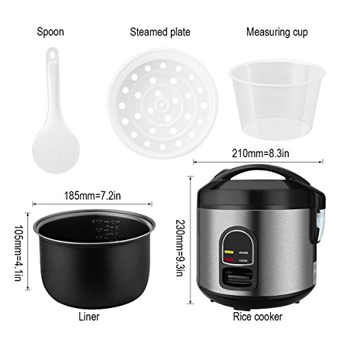 Rice Cooker, Control,Small 5cup Uncooked Rice Cooker Food