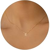 Hayopi Initial Necklaces for Women,Dainty Gold Plated Letter Necklace Name Personalized Monogram Pendant Necklace Simple Cute Initial Necklace Choker Necklace for Women Trendy Gold Jewelry Gifts