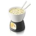 BOSKA Tea Light Tapas Fondue Set for Cheese or Chocolate, Explore Collection, White