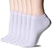 Low Cut Socks for Women,Short Cotton Womens Ankle No Show Black White Socks