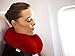 Travel Neck Pillow - Luxury Premium Memory Foam with Cooling Gel Travels with Enzo Comfort Nek Pilow (Red)
