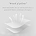 WENERSI White Goose Feather and Down Pillows for Sleeping(2-Pack,Queen Soft) 100% Cotton Shell with Ultra Fresh Treatment