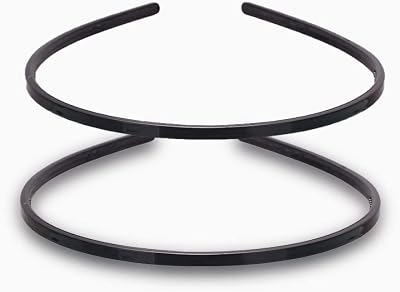 CCLKHY 2 Pcs DIY Hair Bands with Teeth – Thin Black Plastic Headbands