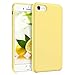 GUAGUA Compatible with iPhone SE 2022/2020 Case, iPhone 8 Case iPhone 7 Case 4.7 Inch Liquid Silicone Soft Gel Slim Microfiber Lining Cushion Texture Protective Case for iPhone SE 3rd/2nd, Yellow